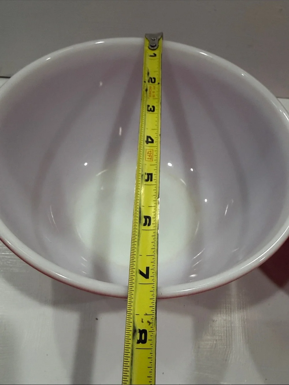 PYREX 1.5 Quarts Red Mixing Bowls with White Interiors - Set of 2 Vintage 1945